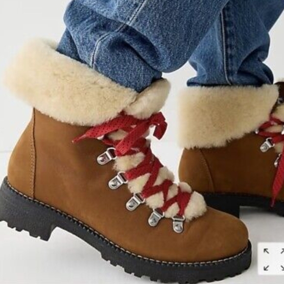 J. Crew Nordic Nubuck Leather Boots Size 7 Pecan Brown - Picture 2 of 7